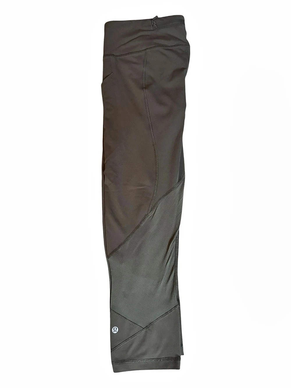 lululemon Pace Rival Crop Athletic Leggings Dark Olive Size 10